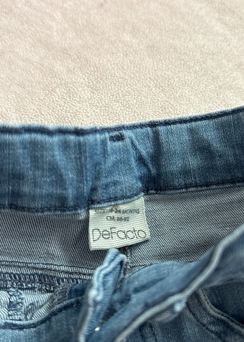 Kız Çocuk mavi kot Pantolon - Görsel 3