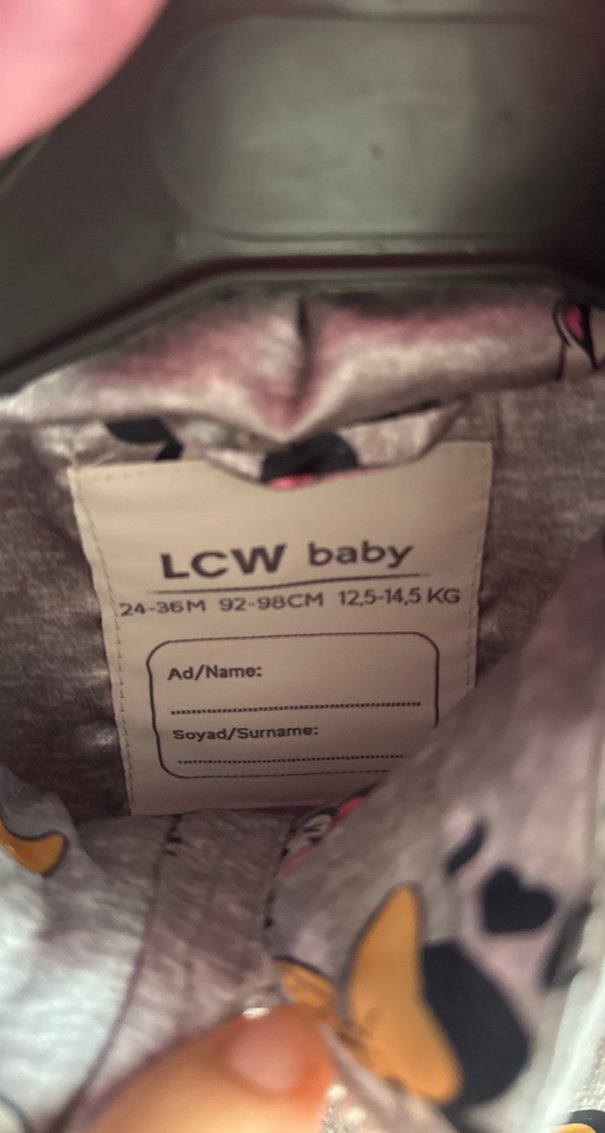 Kız Çocuk Gri Kapüşonlu Baskılı Yelek - Görsel 4