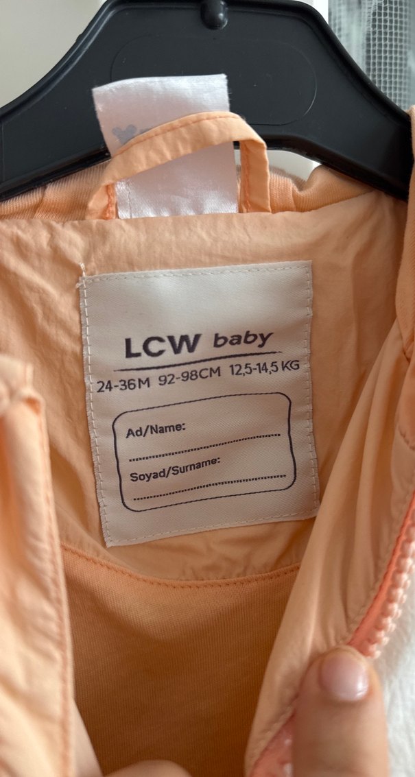 Kız Çocuk Kapüşonlu Pastel Renkli Yağmurluk - Görsel 3