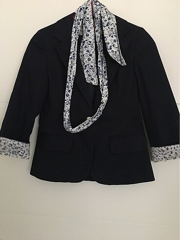 She Sheggy Blazer Lacivert Bayan Ceket