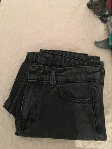Antrasit Bayan Mom Denim 26 Beden