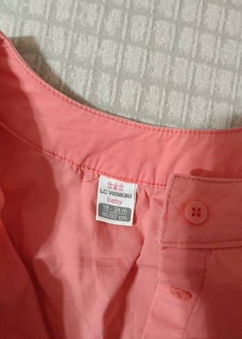 18-24 Ay Beden pembe Renk Kız Çocuk Pembe Fırfırlı Tulum