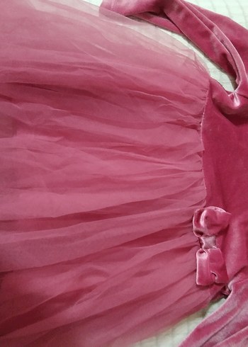 Breeze Pembe Uzun Kollu Kız Çocuk Elbisesi