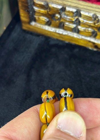 Rüzgar gülü hareli sıkma kehribar - Görsel 4