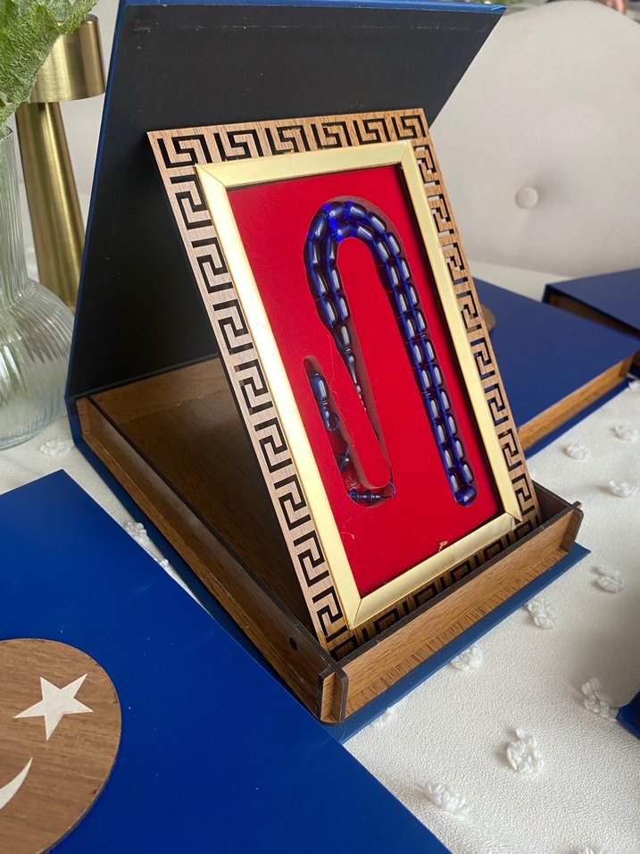 Koyu Mavi Vintage Erkek Tesbih - Görsel 2