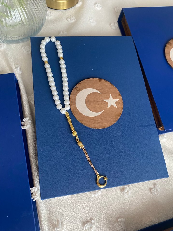 Koyu Mavi Vintage Erkek Tesbih - Görsel 4