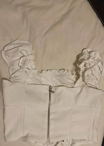 Beyaz Fitted Hemşire Korsesi Midi Boy - Görsel 2