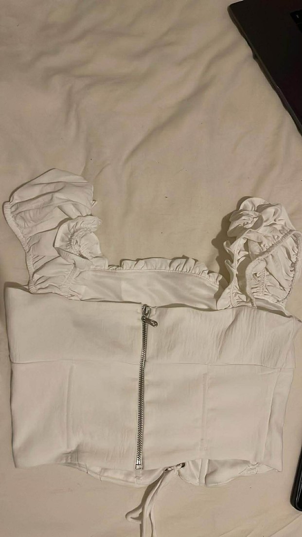 Beyaz Fitted Hemşire Korsesi Midi Boy - Görsel 2