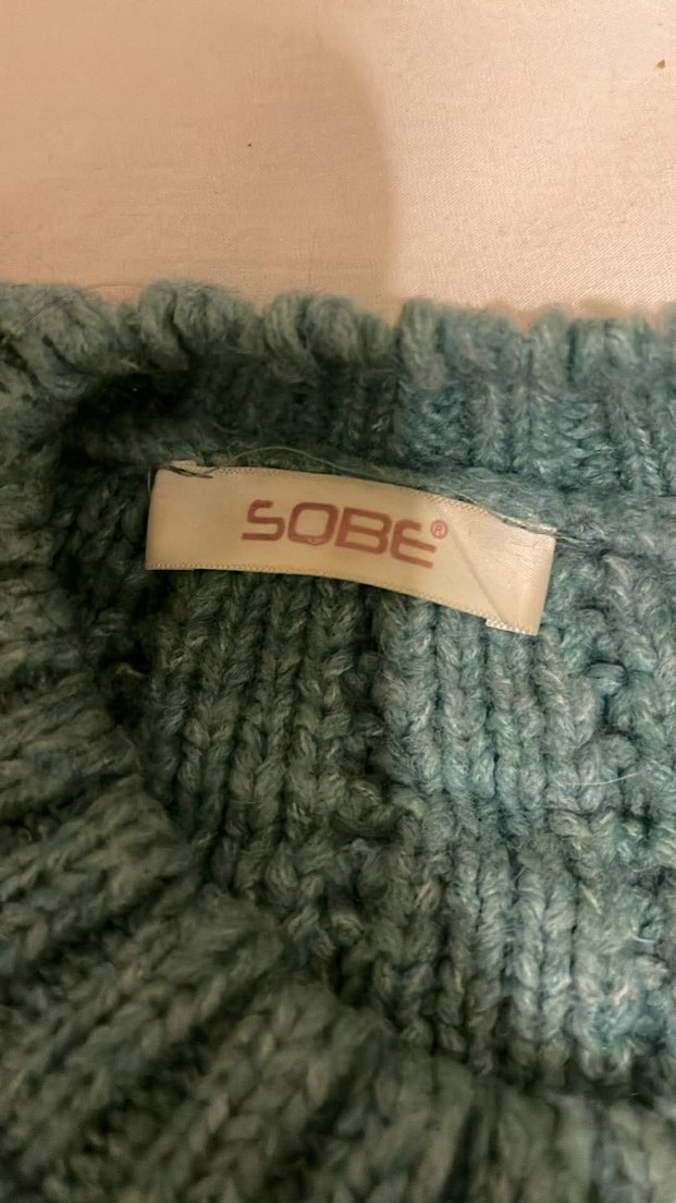 Bohem Gri Kadın Triko Kazak - Görsel 2