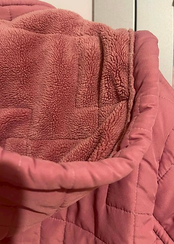 Düğmeli Pembe Midi Kadın Ceket - Görsel 5