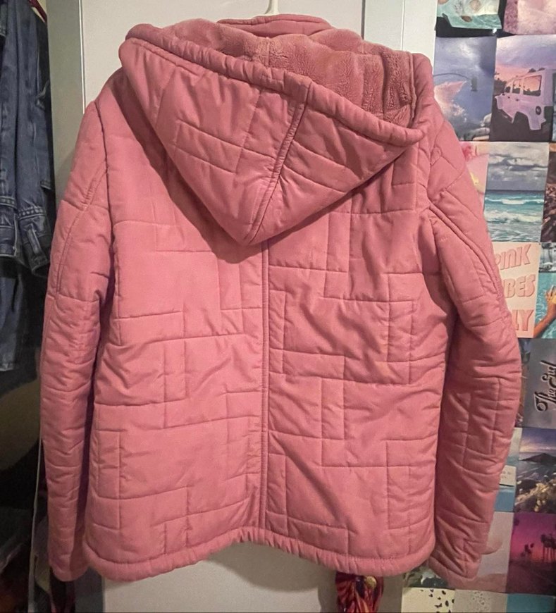 Düğmeli Pembe Midi Kadın Ceket - Görsel 4