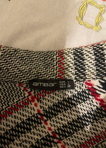 Düğmeli Mini Ekose Ceket - Görsel 2