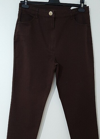 Gusto GUSTO 42 beden kahve rengi kot pantolon