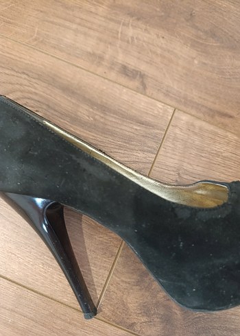 Altın Renkli Platform Topuklu Kadın Abiye Ayakkabı - Görsel 5