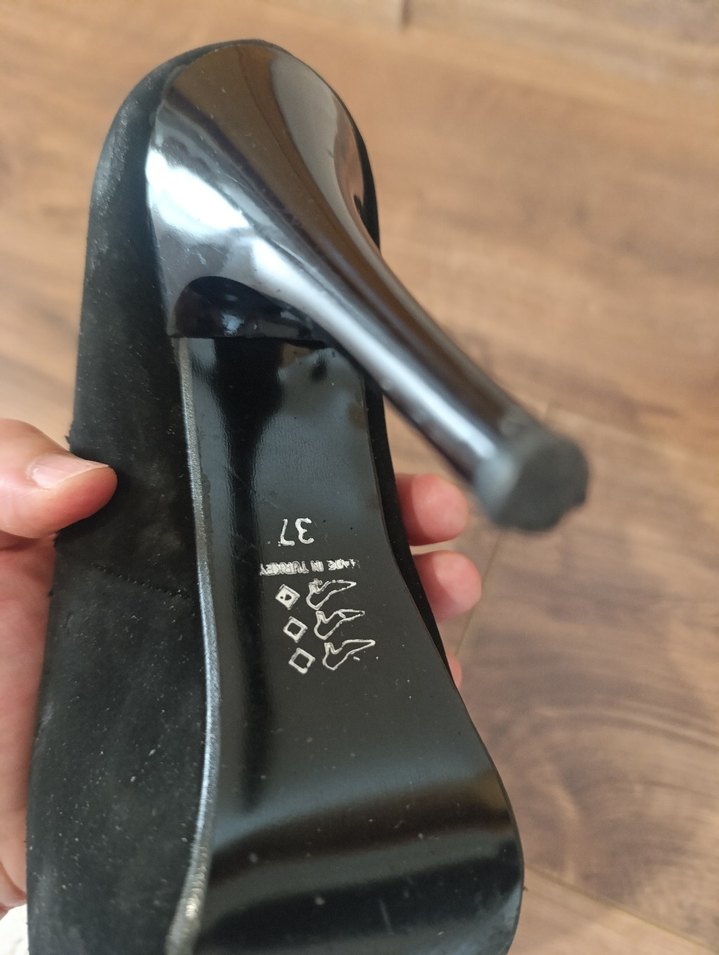 Altın Renkli Platform Topuklu Kadın Abiye Ayakkabı - Görsel 4