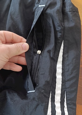 Adidas Siyah Fermuarlı Erkek Deniz Şortu - Görsel 7