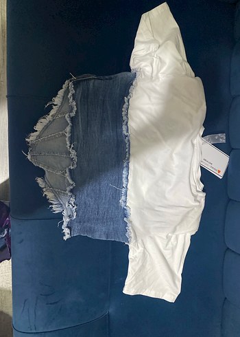 42 Beden mavi Renk Sagaza limited edition jean tshirt