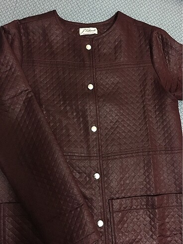 Bordo Kapitone Ceket