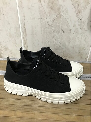 pierre cardin siyah spor ayakkabı