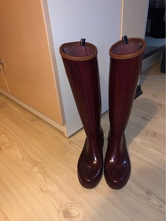 Tommy Hilfiger Bordo renk yağmur çizmesi
