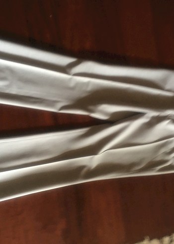 Gri Düz Kesim Kadın Kumaş Pantolon - Görsel 5