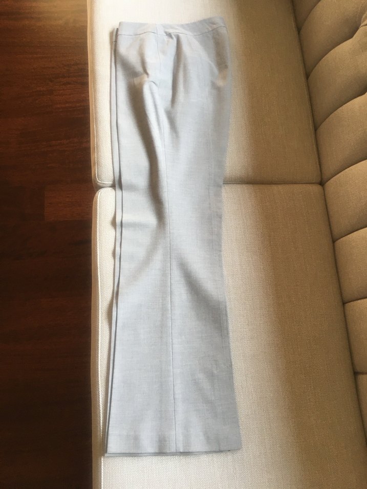 Gri Düz Kesim Kadın Kumaş Pantolon - Görsel 4