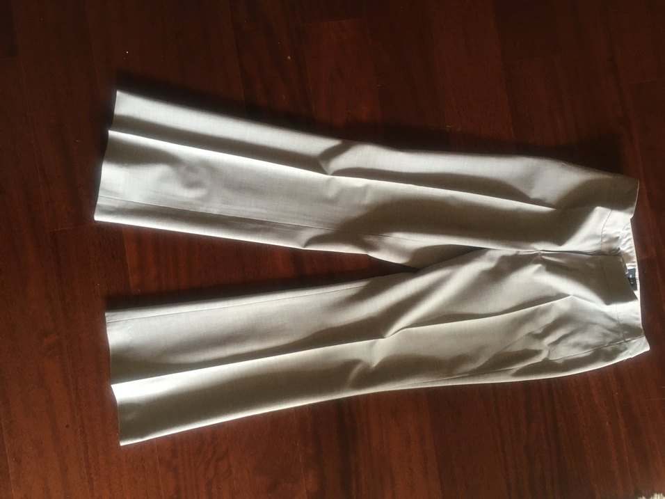 Gri Düz Kesim Kadın Kumaş Pantolon - Görsel 2