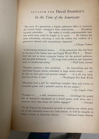 In the Time of the Americans - David Fromkin - Görsel 4