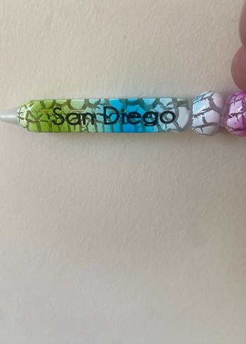 Renkli Tükenmez Kalem ve Figürlü Anahtarlık - Görsel 5