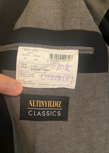 Erkek Siyah Düğmeli Ofis Takım Elbise Ceketi - Görsel 5