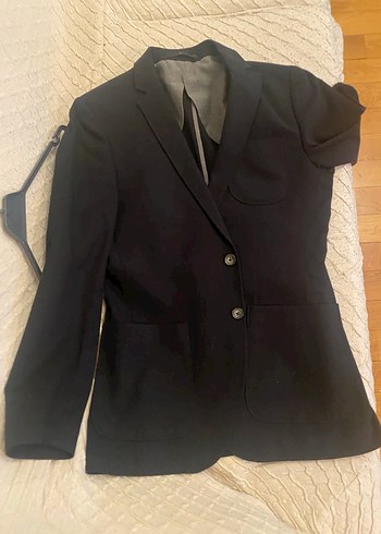 Erkek Siyah Düğmeli Ofis Takım Elbise Ceketi - Görsel 7