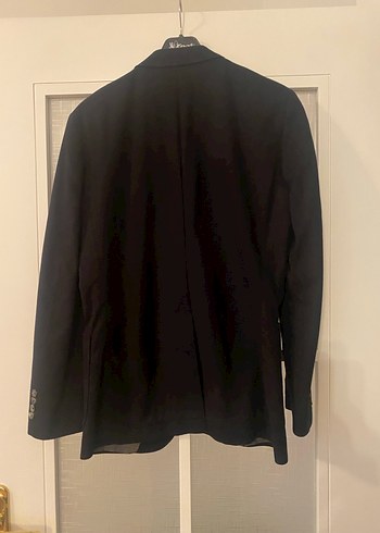 Erkek Siyah Düğmeli Ofis Takım Elbise Ceketi - Görsel 2