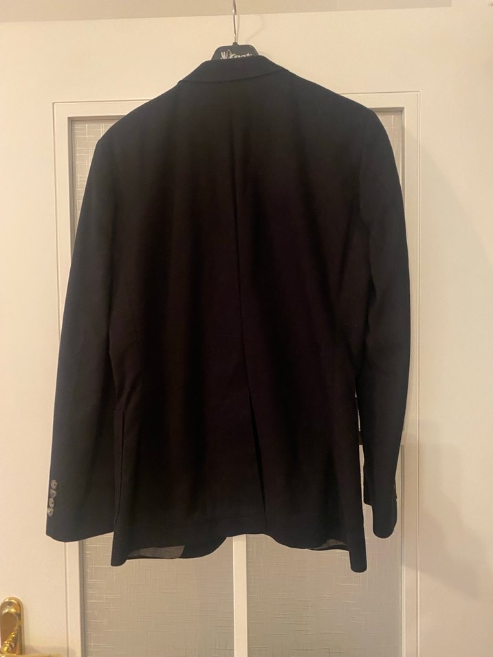 Erkek Siyah Düğmeli Ofis Takım Elbise Ceketi - Görsel 2