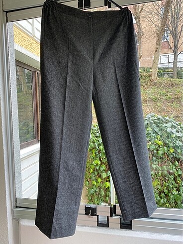 Gri yün kaşe pantalon