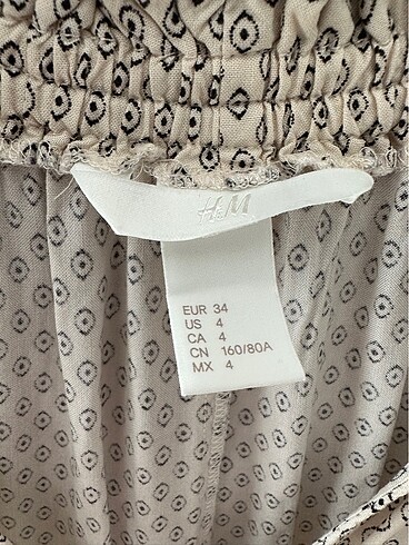 34 Beden çeşitli Renk H&M Desenli Elbise