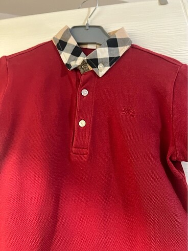 Burberry Erkek cocuk pola yaka tişort burberry