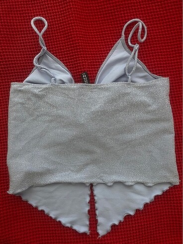 H&M Simli Bebek Mavisi Crop