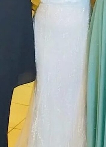 l Beden beyaz Renk Balık Model Beyaz Elbise
