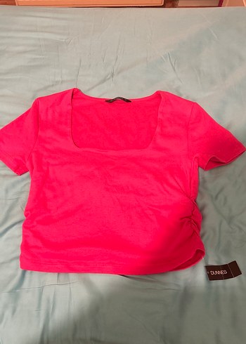 Pembe Kısa Kollu Kadın Tişört