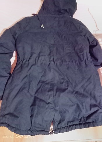 Loft kadın Lacivert Kapüşonlu Fermuarlı Ceket mont - Görsel 4