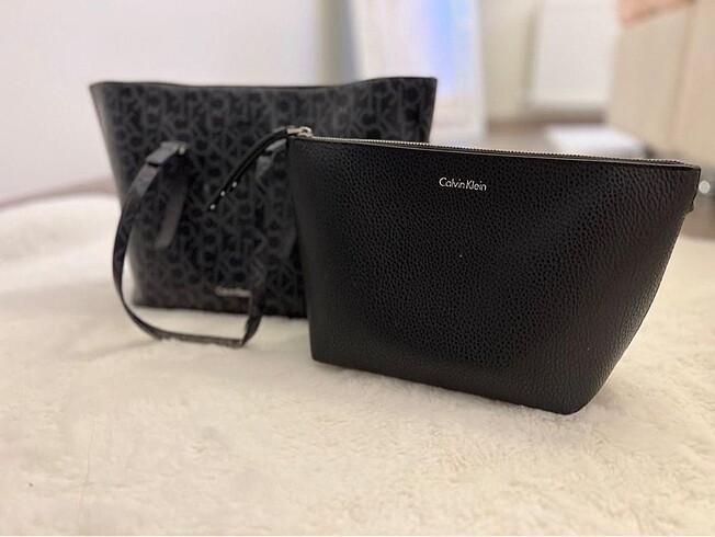 Orijinal Calvin Klein ikili çanta seti