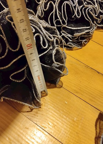 Gri Fırfırlı Avant-Garde Kadın Saç Aksesuarı - Görsel 14