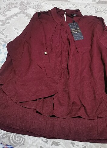 44 Beden bordo Renk Gömlek buluz