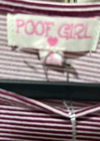 Mor Uzun Kollu Kız Çocuk Tişört USA dan M beden - Görsel 3