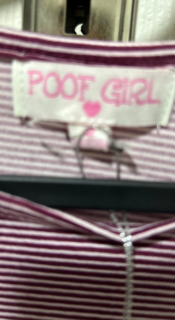 Mor Uzun Kollu Kız Çocuk Tişört USA dan M beden - Görsel 3