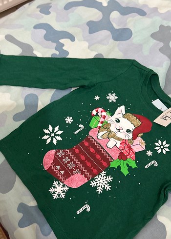 Noel temalı USA dan  bir yaş çocuk  giysi - Görsel 3