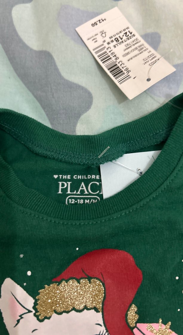 Noel temalı USA dan  bir yaş çocuk  giysi - Görsel 4