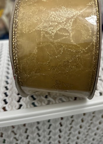 Parlak Altın Renkli  kurdele noel yılbaşı için USA dan - Görsel 3