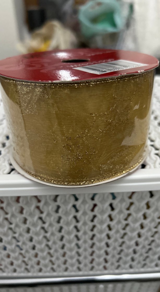 Parlak Altın Renkli  kurdele noel yılbaşı için USA dan - Görsel 2