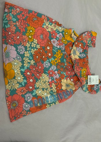 Carter's Çiçek Desenli Kısa Kollu Bebek Kız Takımı